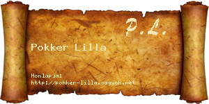 Pokker Lilla névjegykártya